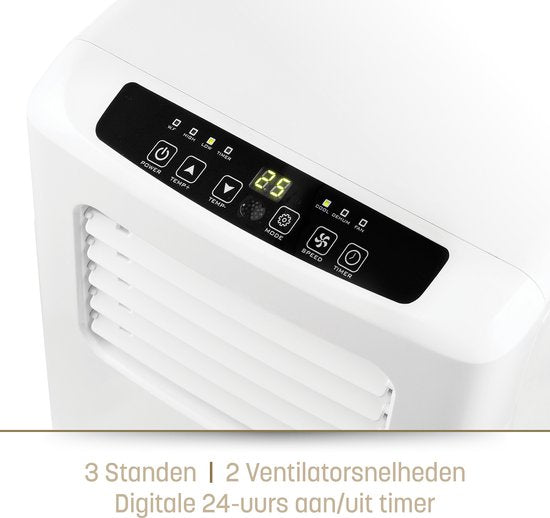Eden Mobiele Airco - 3-in-1 - App - Ontvochtiger - 7000 BTU - 60 m³ - Energieklasse A