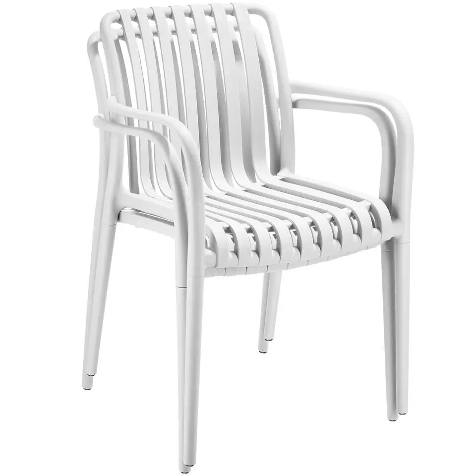 Tectake Tuinstoelen Alcudia Set van 2 - Weerbestendig - Stapelbaar - Kunststof