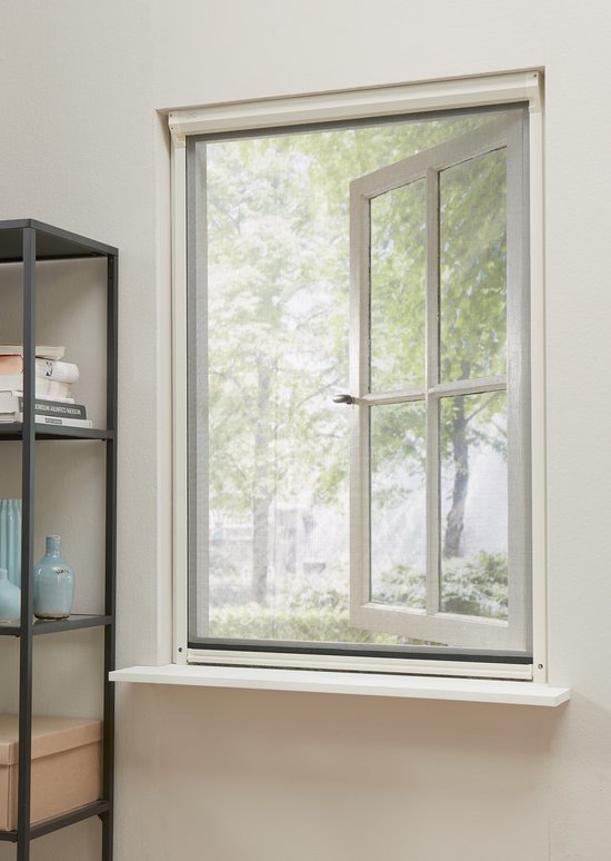 Bruynzeel Rolhor Raam S700 68x155 cm – Wit – Insectenhor met Cassette – Geschikt voor Houten en Kunststof Kozijnen