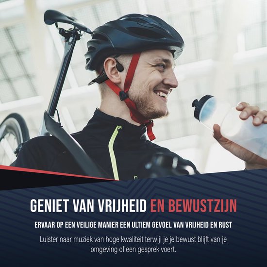 Tech Essentials Hydro X10 - Sport Oordopjes - Draadloos - Open Oor - IPX8 - 32GB - Bone Conduction Hoofdtelefoon - Koptelefoon - Hardlopen - Bluetooth