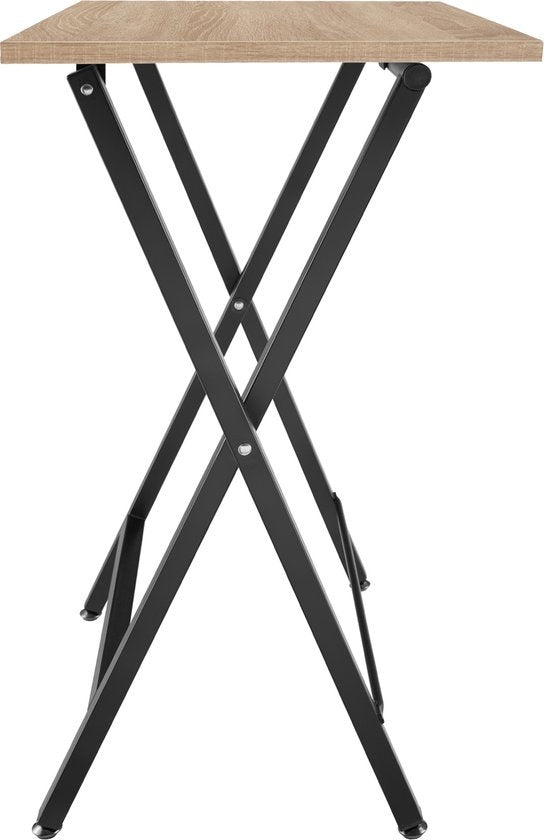 tectake® - Set van 2 bijzettafels Phoenix inklapbaar - lichtbruin - 404778