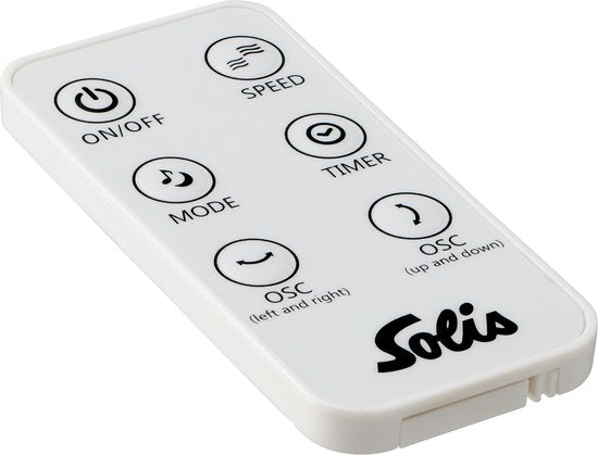 Solis Step & Chill Statiefventilator - Stille Ventilator (24–54 dB) - 6 Snelheden - Horizontale & Verticale Oscillatie - Staand - 133 cm Hoog - Afstandsbediening - Zilver
