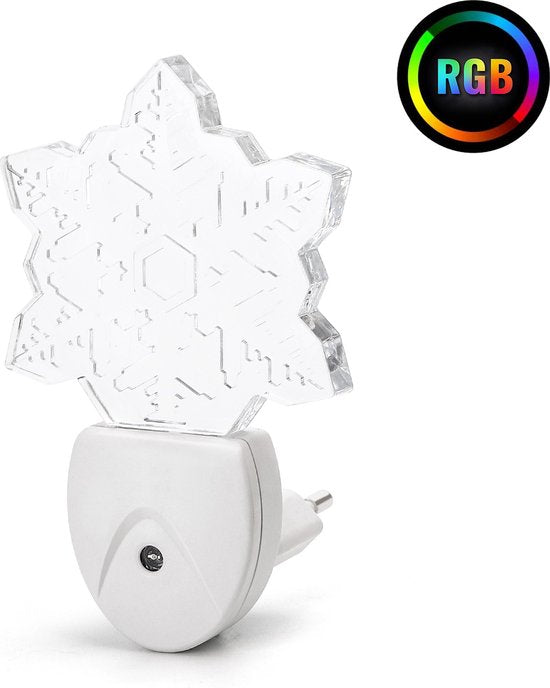 Aigostar 10PXZ - Nachtlampje Kinderen - Stekkerlamp - LED Nachtlampje Stopcontact - Multi Colour - Stopcontactlamp