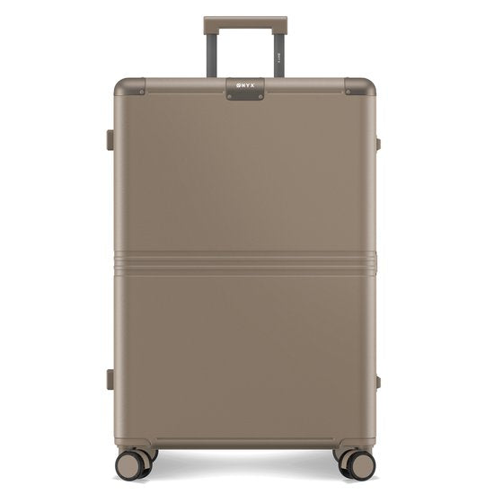 ONYX Hybrid Pro Check-in Koffer Large 100 Liter - Gerecycled Polycarbonaat en Ritsloos Design - Reiskoffer met TSA slot en Spinner wielen - Desert Clay