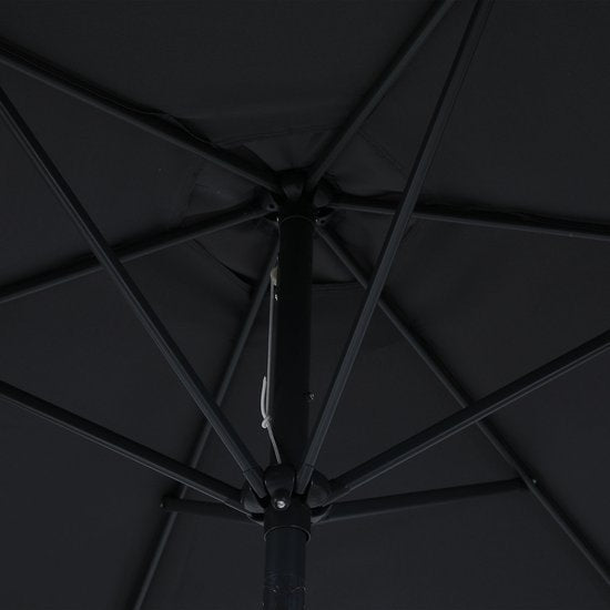 AXI Noor Stokparasol Ø 300cm Antraciet/grijs – Gepoedercoat frame - Kantelbaar