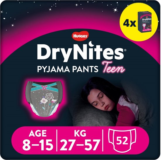 Drynites luierbroekjes - meisjes - 8 tot 15 jaar - 13 stuks