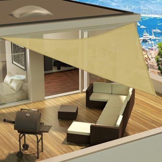 Driehoek zonneluifel zonnedoek 5m x 5m x 5m 401809