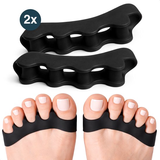 Alyze Teenspreider Siliconen - 2 Stuks - Hallux Valgus Corrector - Teenbeschermer - Tenenspreiders - Teencorrector - Hamerteen Brace - Grote teen - Persoonlijke Verzorging
