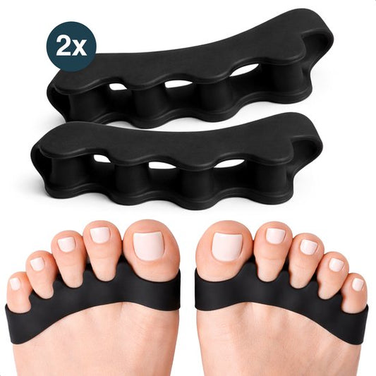 Alyze Teenspreider Siliconen - 2 Stuks - Hallux Valgus Corrector - Teenbeschermer - Tenenspreiders - Teencorrector - Hamerteen Brace - Grote teen - Persoonlijke Verzorging