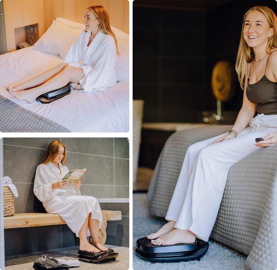 CALMENTA® - Voetmassage Bloedcirculatie apparaat - Trilplaat - Opbergtas - Massageapparaat - Bloedsomloop Benen - Fitness