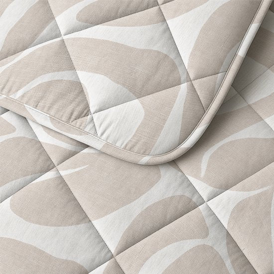 Sleeptime Wasbaar Dekbed Zonder Overtrek - Inclusief Kussensloop - maat 200 x 200 cm - Taupe/Zand