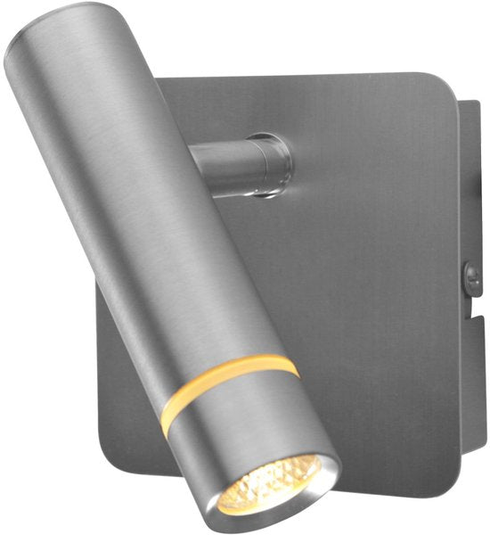 Wandlamp Volari 4712ST stalen LED spot met leescomfort, draaibaar en kantelbaar, Steinhauer, modern design 500 lumen