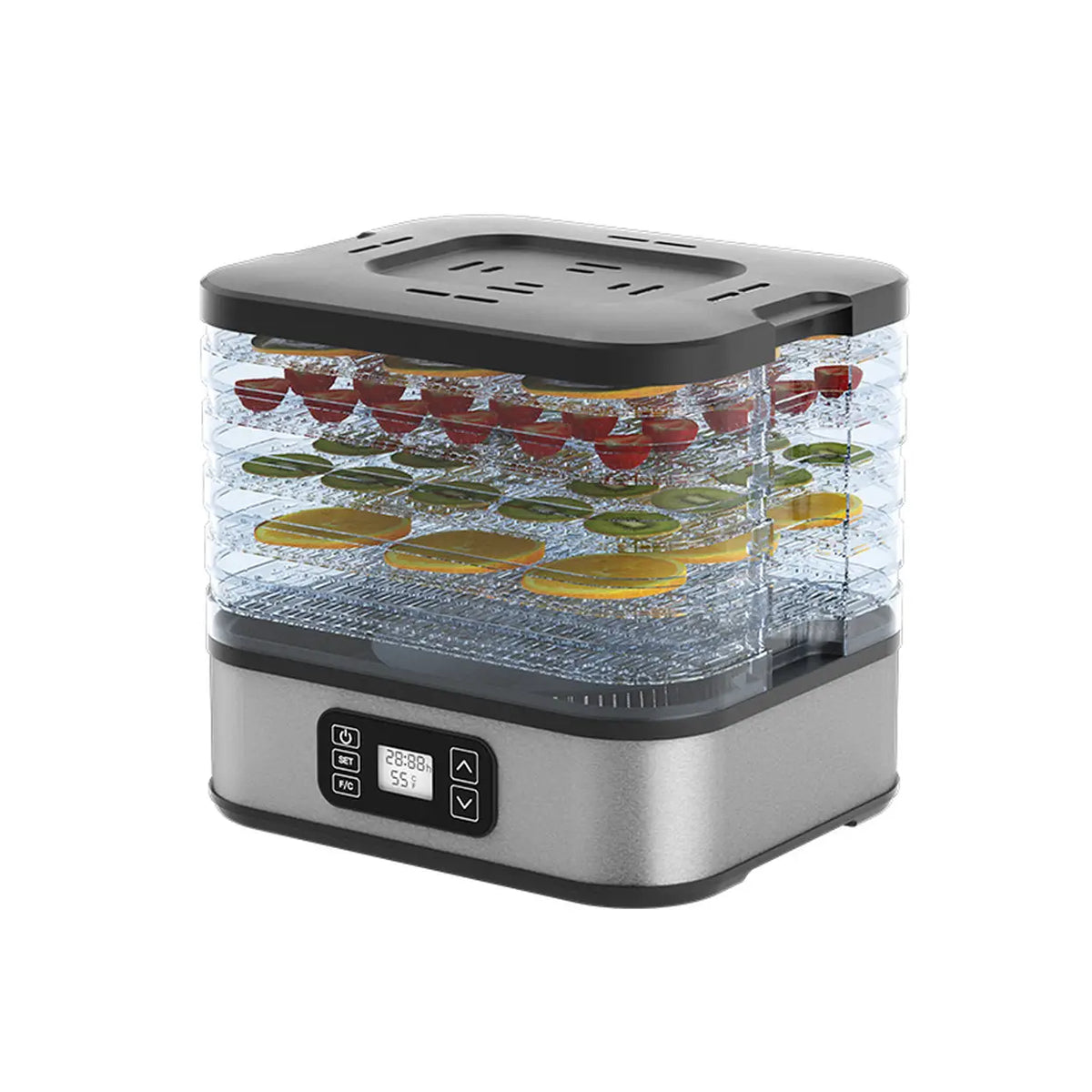 WOOX voedseldroger MX0195 - 5 laden - timer en temperatuurregeling