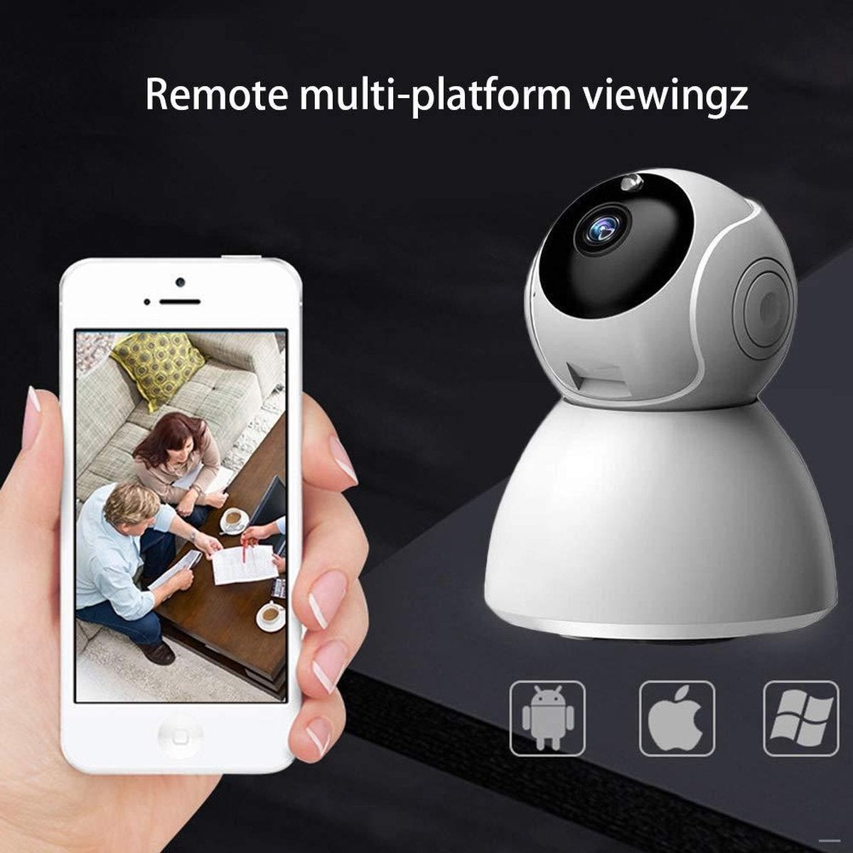 IP-camera met bewegingsdetectie - babyfoon - draadloze camera met wifi ondersteuning + app