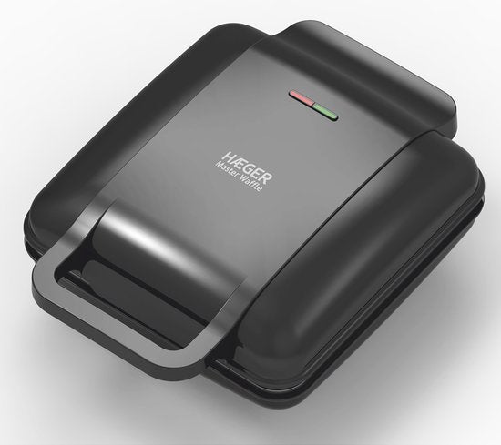 Haeger WM-140.001A wafelijzer 2 wafel(s) 1400 W Zwart