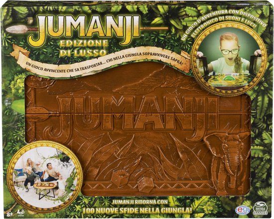 Spin Master Games Jumanji Deluxe, meeslepende elektronische versie van het klassieke avonturenbordspel, nu met licht en geluid
