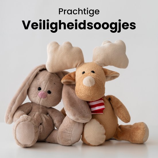 Faas Gekleurde Veiligheidsoogjes - 100 Stuks - Inclusief Veiligheidsneusjes en Sluitringen - Meerdere Kleuren