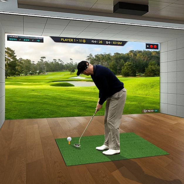 Coast Golf Oefenmat - 152 x 92 cm - Golf Oefenmat met 2 Golf Tees en 2 Alignment Sticks - 6 Voorgeboorde Tee Gaten voor Binnen/Outdoor Gebruik