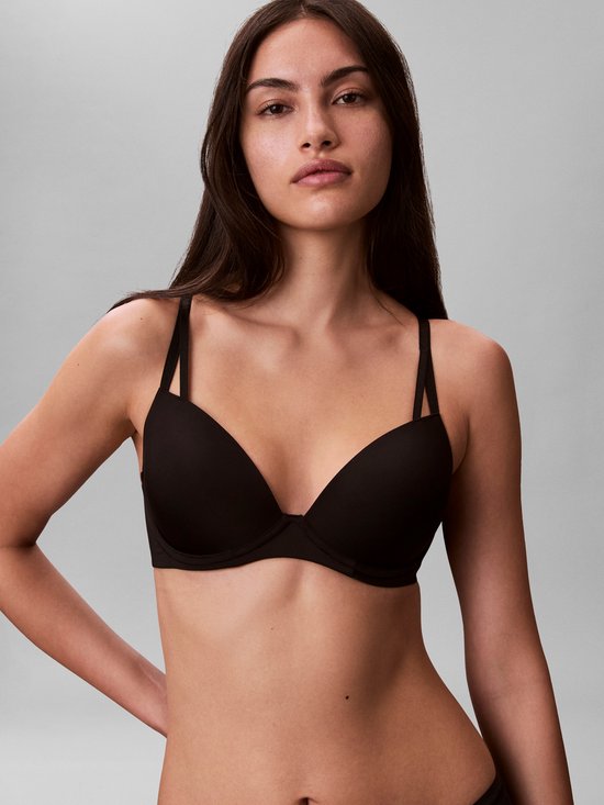 Calvin Klein Seductive Comfort Push-up T-shirt Beha - Zwart - 70D