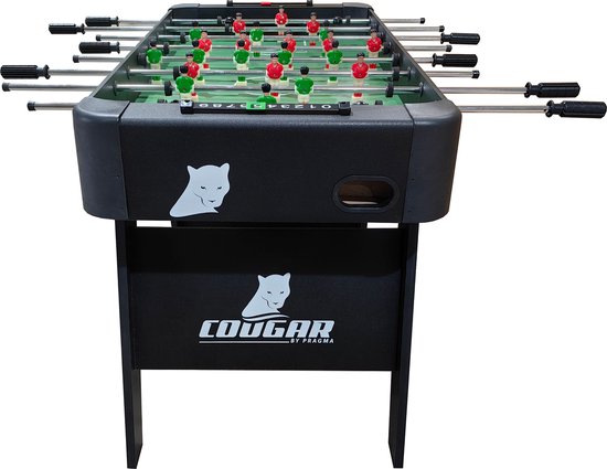 Cougar Around The World Inklapbare Voetbaltafel Zwart – Tafelvoetbal – Incl. Accessoires