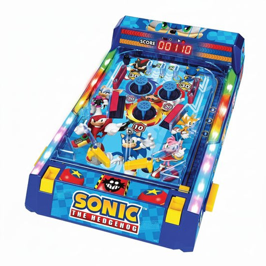 A Ambassador® Sonic Flipperkast - Arcade Pinball - Mini Flipperkast - Speelkast - Scoreteller - Tafelmodel - Volwassenen - Spelletjes voor Kinderen - Het grote speelgoedboek 2025