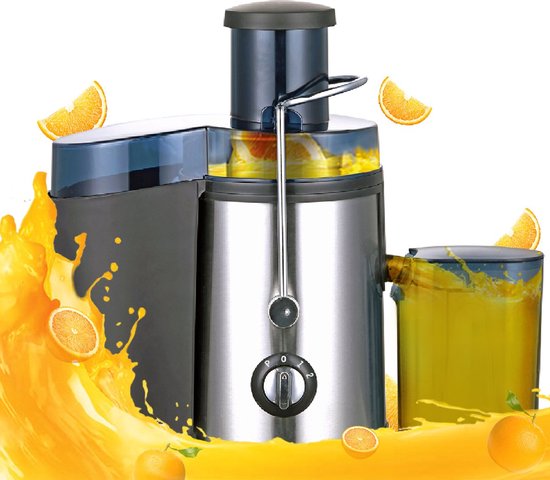 FUEGOBIRD - Snelle Sapcentrifuge - 1,8 l Inhoud - Zwart & RVS - 400 W Vermogen - Grote Vultrechter - Voor Groenten & Fruit
