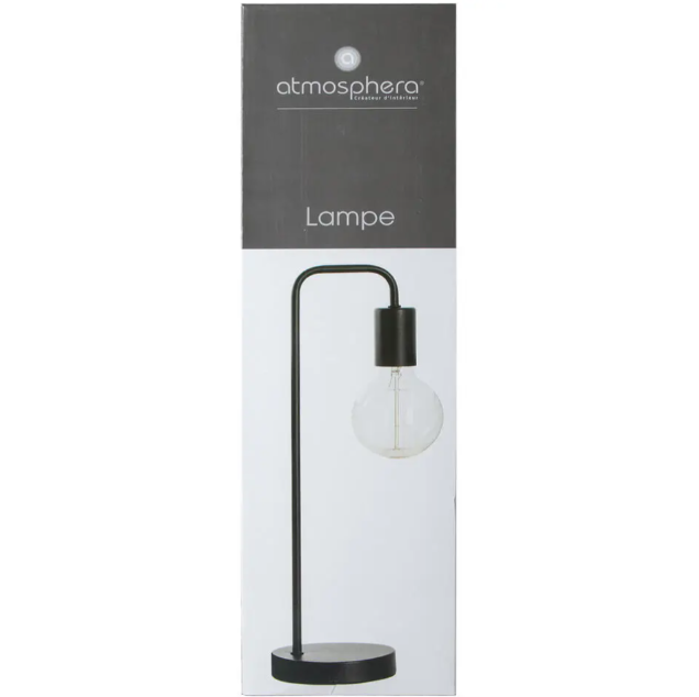Atmosphera Tafellamp - Metaal - E27 - 46 cm - Zwart