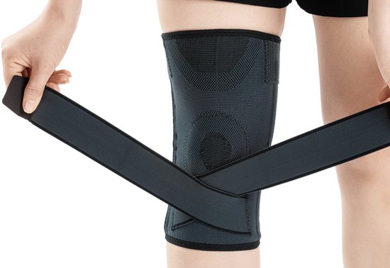 Wellhealth - Knie- of polsbrace voor pijnverlichting en ondersteuning - Kniebrace - S/M - 1 stuk