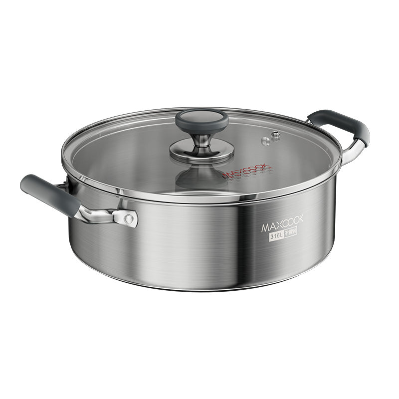 Maxcook roestvrijstalen hotpot - 30 cm - 6,5 liter