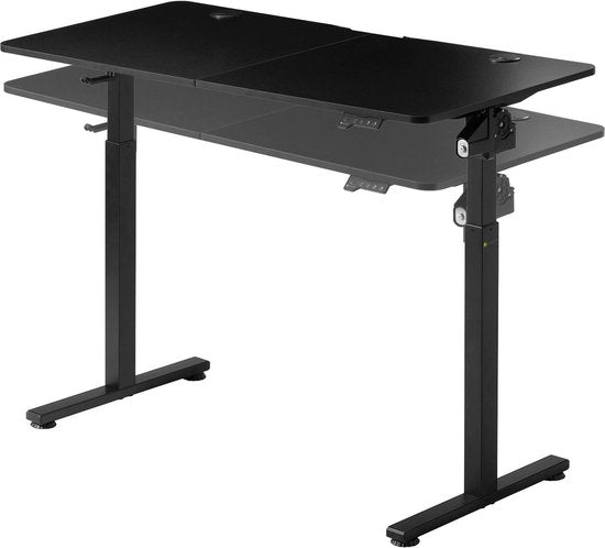 Elektrisch Verstelbaar Bureau / Sta Zit Bureau - 120 x 60 cm - Zwart