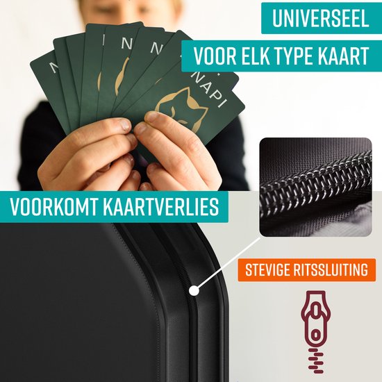 Napi Verzamelmap - Zwart - 900 Kaarten A4 Formaat