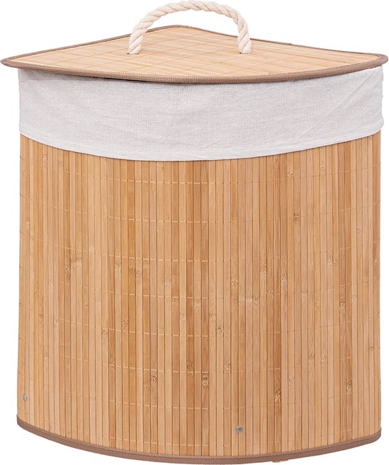 Wasmand Bamboe Hoek 48 Liter - Laundry Basket Corner