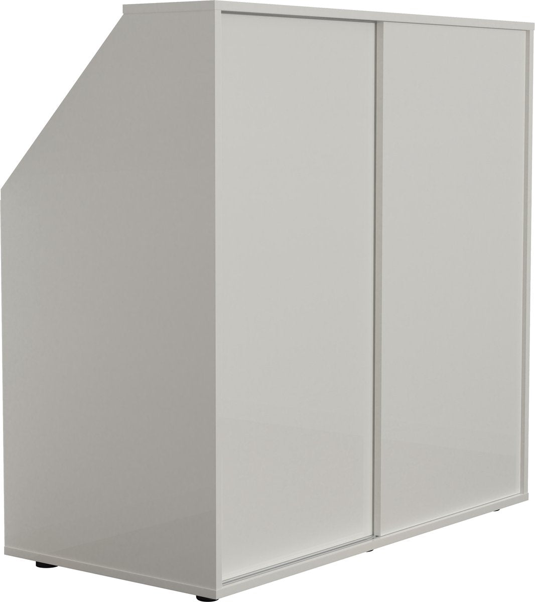 TheBestOf Furniture Opbergkast voor Schuine Wand - Wit