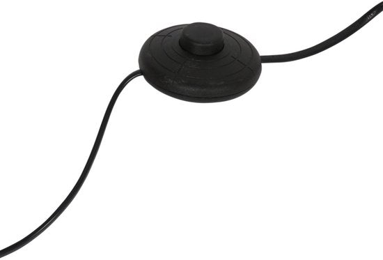 Vloerlamp Bollique 4611ZW van Steinhauer - Stijlvol zwart metaal met 3 smoke glazen bollen, hoogte 173 cm, ronde voet 40 cm, perfect voor binnengebruik