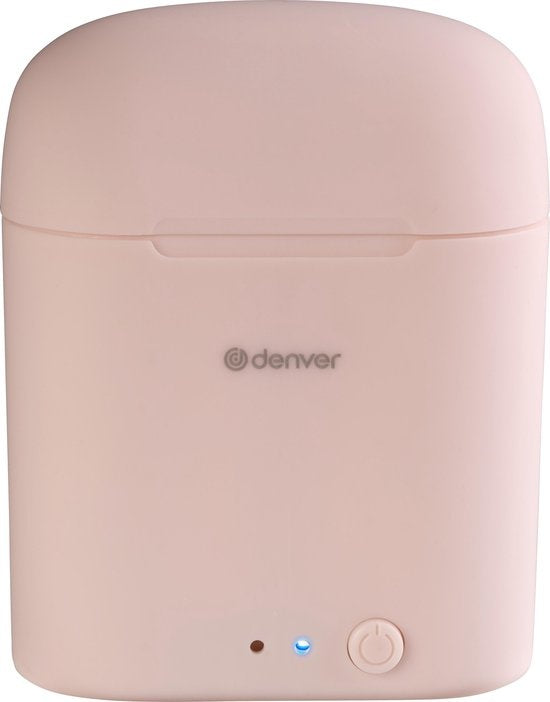 Denver TWE-46 - Earbuds - Wireless - Draadloos Oordopjes - Bluetooth - met oplaad case - handsfree - sporten - headset - In-ear - Bluetooth 5.0 - Roze
