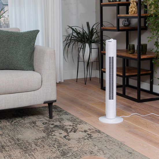 Tristar Torenventilator – Timer tot 120 min – Oscillerend – 3 Snelheden – Stil & Compact – VE‑5900 – Wit