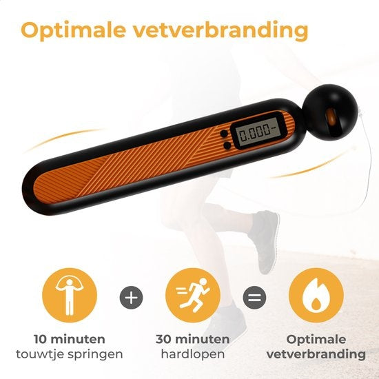 Nuvance - Professioneel Sport Springtouw met Digitale Teller - Lengte max 3M - Verstelbaar