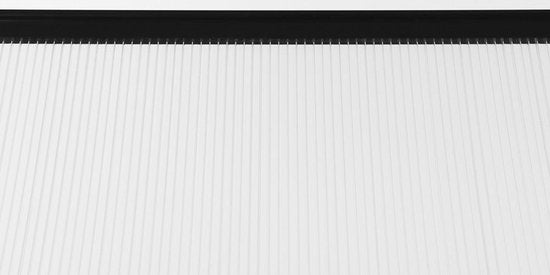 909 Outdoor Weerbestendige Deurluifel - Overkapping - UV-polycarbonaat en Aluminium - 100 x 80 cm