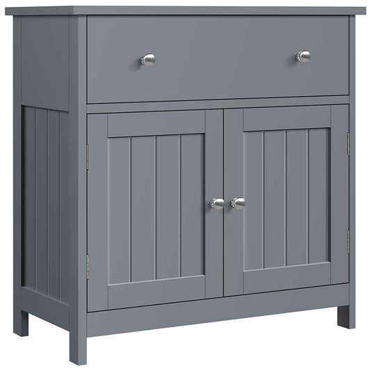 Wastafelonderkast - Lade - 2 Deuren - MDF - 60 x 30 x 60 cm - Donkergrijs