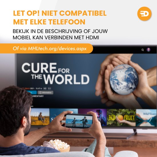 Drivv. USB C naar HDMI Adapter - Ondersteunt 4K 30Hz - Converter - Type C naar HDMI - Thunderbolt 3 - Grijs