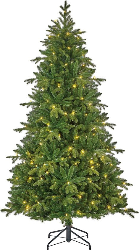 Black Box - Trees Brampton Kunstkerstboom Slim met LED Verlichting - H185 x Ø114 cm - Groen