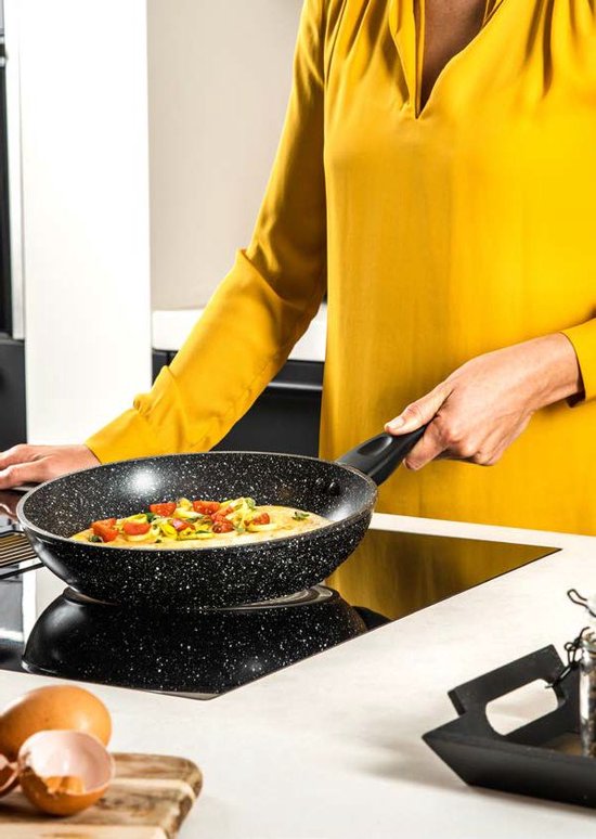 Westinghouse Koekenpan – Ø 26 cm – Inductie – PFOA-vrij – Black Marble