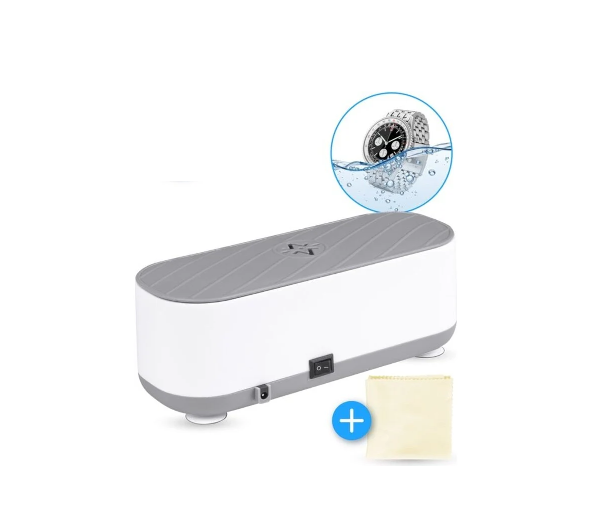 Nuvance - Ultrasoon Reiniger - Reinigingsapparaat voor Sieraden en Brillen - Ultrasone - Ultrasonic Cleaner - 300ml