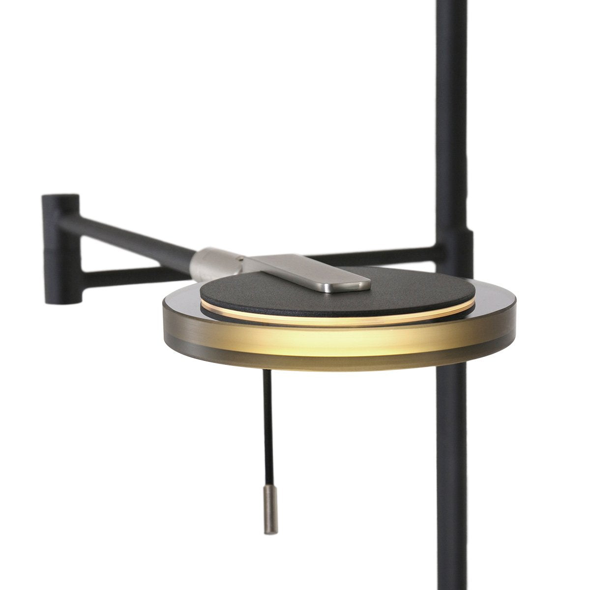 Vloerlamp woonkamer industrieel Turound LED 2663ZW Zwart