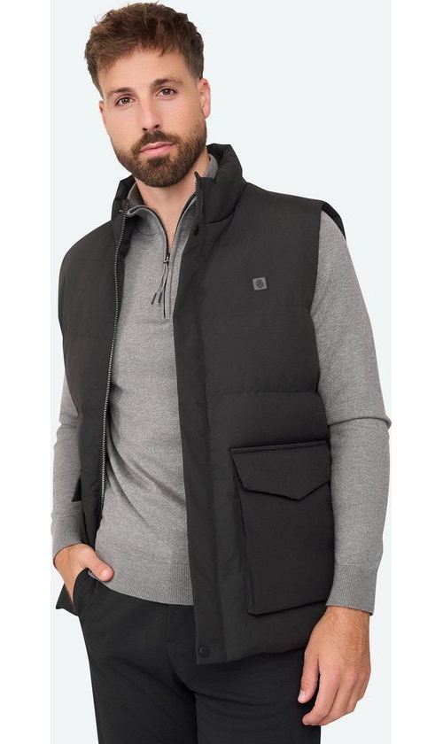 Solution Clothing Body - Bodywarmer - Jas - Lang - Jassen - Bodywarmers - Volwassenen - Heren - Mannen - Zwart - XXL