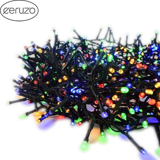 Ceruzo Gekleurde Kerstverlichting - Micro Cluster - 1000 LED - 20 meter - 8 Lichtfuncties + Geheugen - multicolor