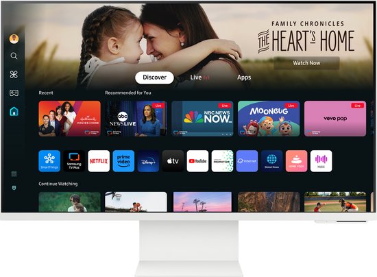 Samsung Smart M8 LS32DM801UUXEN - 4K Smart Monitor - Apple AirPlay - Tizen - Wi-Fi - 32 Inch