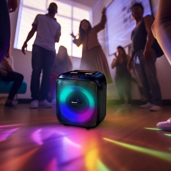 Denver Bluetooth Speaker Party Box - Discolichten - Incl. Afstandsbediening - Microfoon Aansluiting - BPS250