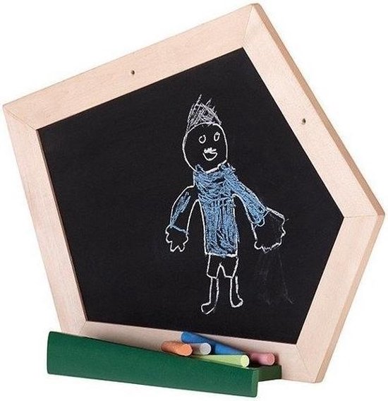 AXI Krijtbord Crooked in bruin van hout - Accessoire voor Speelhuis of Speeltoestel