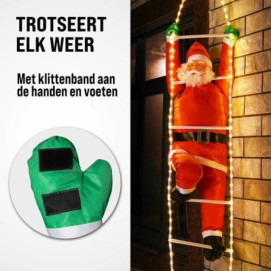 Monzana LED Kerstman 240cm - Binnen/Buiten – Incl. Afstandsbediening